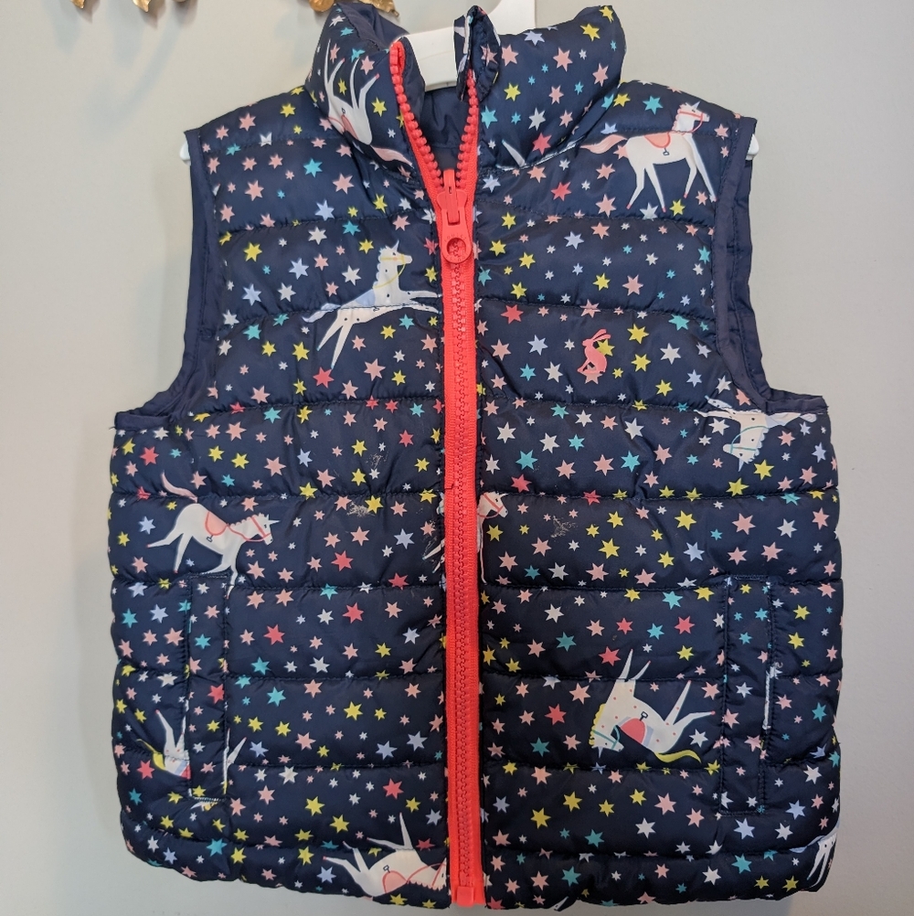 Joules Toddler Flip It Unicorn Vest